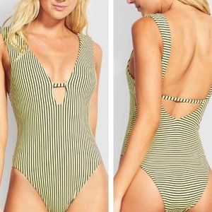 New Seafolly Go Overboard Deep V One Piece Suit